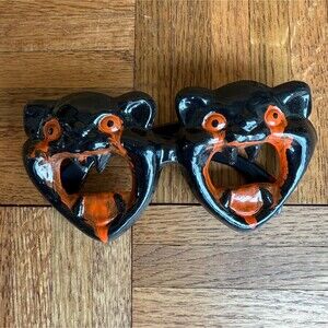 Vintage 1960s Foster Grant Black Cat Halloween Glasses | Rare Novelty Horror